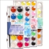 Taiwan lion solid water color 12 colores para niños gouache paint caja pequeña kit de acuarela portátil para estudiantes Item Picture